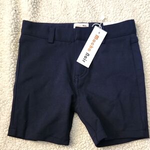 Mocha Noir Navy Blue Skinny Shorts